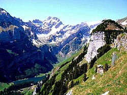 Paisaje y entorno alpino representativo de la región de Appenzell