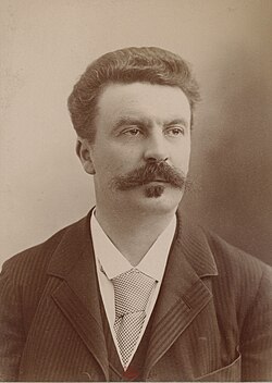 Retrato fotográfico de Guy de Maupassant realizado por Félix Nadar en 1888.