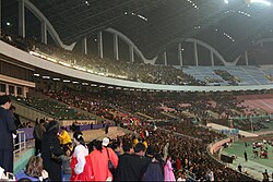 El Estadio Reungrado Primero de Mayo en Corea del Norte.