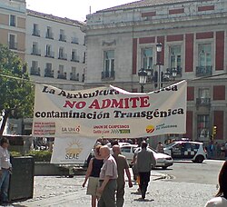 Manifestación contra los transgénicos