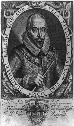 Retrato histórico de sir Walter Raleigh