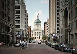 Capitolio Estatal de Indiana en Indianápolis