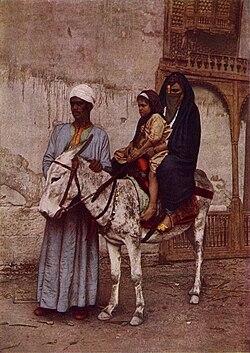 Moros del norte de África en una fotografía de 1917