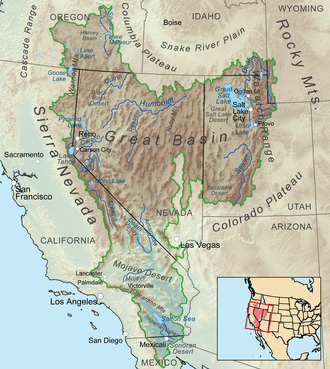 Mapa de la Gran Cuenca