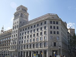 Emplazamiento del antiguo Hotel Colón en Barcelona