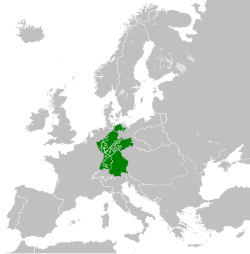 Mapa detallado de la Confederación del Rin en 1812.