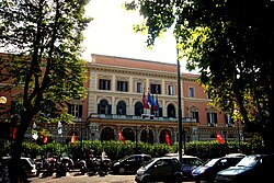 Vista general del Policlínico Humberto I en Roma