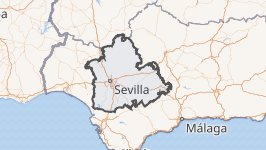 Mapa geográfico de la provincia de Sevilla