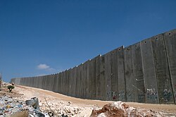 Muro de separación en Cisjordania