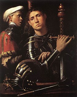 Condotiero con su escudero, obra de Cavazzola