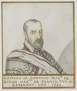 Retrato de Armand de Gontaut, barón de Biron, obra de Thierry Bellange