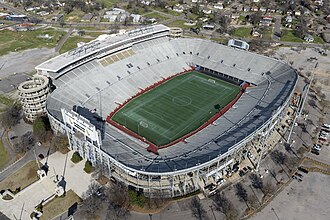 Vista panorámica del Legion Field en Birmingham