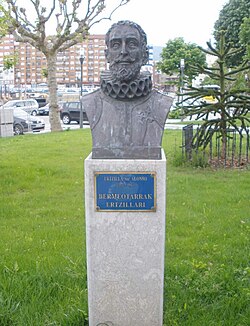 Busto del poeta en Bermeo