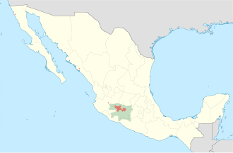 Distribución geográfica de la lengua purépecha en México