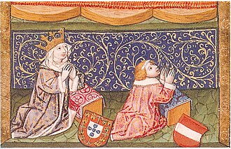 Ilustración de Leonor y Maximiliano