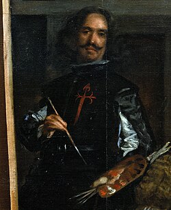Autorretrato de Diego Velázquez en el lienzo
