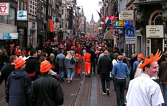Celebración del Día de la Reina en Ámsterdam en 2005