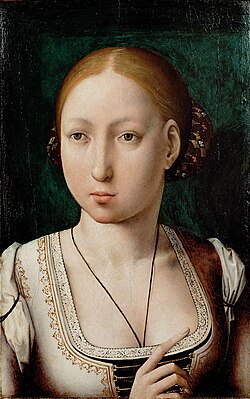 Juana I de Castilla retratada por Juan de Flandes