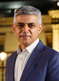 Retrato de Sadiq Khan
