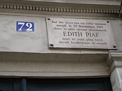 Calle de Belleville en París