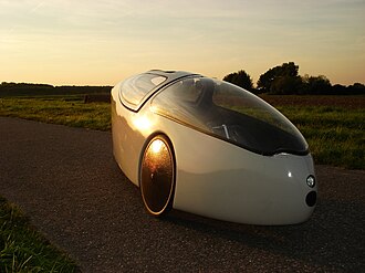 Velomobile rápido con eficiencia aerodinámica