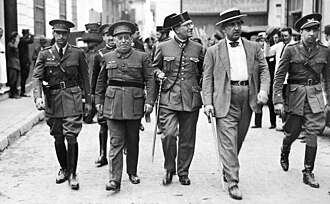 Imagen histórica de la Sanjurjada