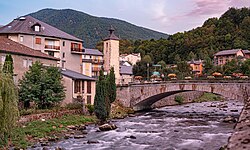 Vista de las instalaciones termales en Ax-les-Thermes