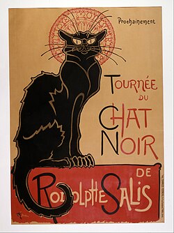 Cartel publicitario para Le Chat Noir
