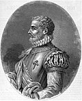 Ercilla como caballero de la Orden de Santiago