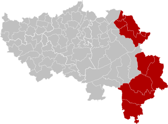 Mapa del Distrito judicial de Eupen