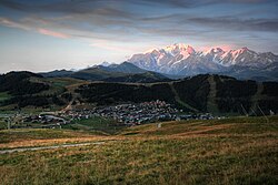 Paisaje alpino en Les Saisies