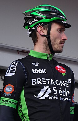 Retrato y datos deportivos del ciclista francés Florian Vachon