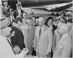 El senador Nixon junto a Dwight Eisenhower