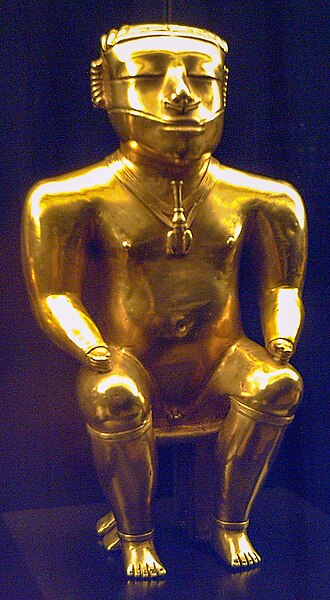 Estatuilla representativa de la cultura Quimbaya