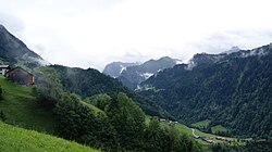 Paisaje del parque de la biosfera Großes Walsertal