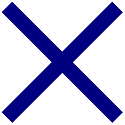 Representación gráfica de la Cruz de San Andrés