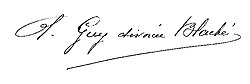 Firma manuscrita de Alice Guy