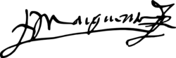 Firma autógrafa de Margarita de Austria