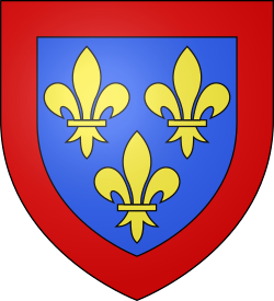 Escusón de la dinastía de Borbón-Anjou