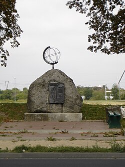 Monumento al 15º Meridiano en Stargard, Polonia