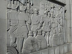 Grabado histórico de la fundación de La Paz