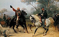 Encuentro entre Víctor Manuel II y Giuseppe Garibaldi