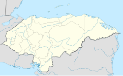 Mapa de ubicación de Tegucigalpa en Honduras