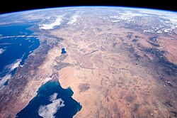 Vista satelital del desierto de Sonora