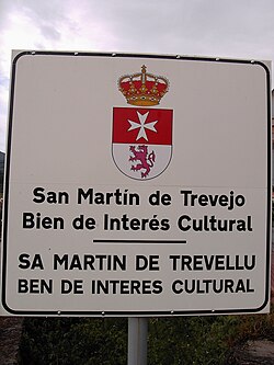 Cartel indicador en castellano y fala