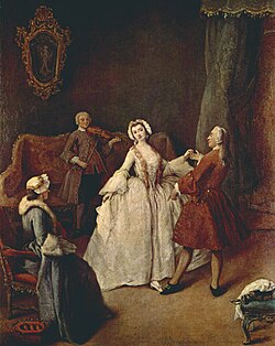 La lezione di danza, ca. 1741, Venecia, Gallerie dell'Accademia