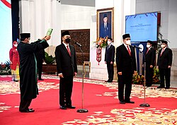 Ceremonia institucional en Nusantara