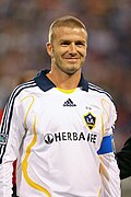 Beckham con la camiseta de Los Angeles Galaxy