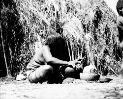 Fotografía de una mujer choroque en Bolivia