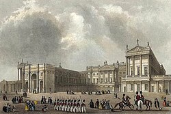 Marble Arch en su antigua ubicación frente al Palacio de Buckingham